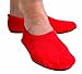 Secure® Non Skid Slipper Socks - Slip Resistant Rubber Sole For Fall Management / Prevention - Red