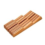 MIU 11-Slot Beechwood In-Drawer Knife Tray