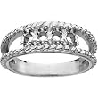 14K White Gold Mother's Ring - 4 Gemstone -- YOU CHOOSE THE COLORS!