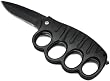 Brass Knuckle 8" Spring Assisted Trench Knife Black