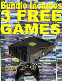 XBox BUNDLE: X-Box Video Game VideoGame Console w accessories + 3 Games