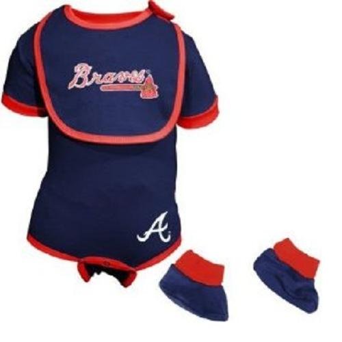 MLB Infant/Toddler Girls' Milwaukee Brewers Onesie Bib & Bootie Set (Pink, 6-9 Months)