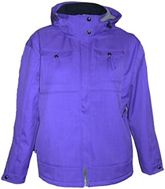 Pulse/Iceburg Womens Plus Size Soft Shell Fleece Hoodie Jacket Coat 1X 2X 3X (5X, Violet Purple)