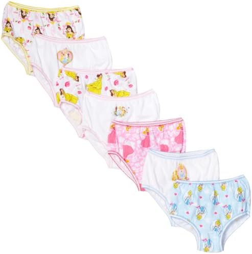 Handcraft Toddler Girls Toddler Disney Princess 7 Pack Underwear
