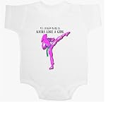 My indian Name is Kicks Like a Girl - Humorous / Funny Baby Onesie