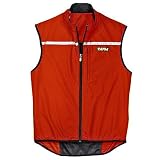TAIGA Cycle Vest - Wind and Water Repellent Cycling Vest, Red, MADE IN CANADA