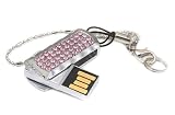 Buy : Axxen 2GB USB Flash Drive with Swarovski Crystals, Light Rose