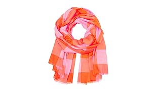 Marc by Marc Jacobs Fular Woven Stacey Check Naranja / Rosa