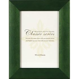 【クリックで詳細表示】Amazon.co.jp｜APJフォトフレーム Classic series【クラシック シリーズ】 クラッシクステインフレーム サービスL判 グリーン｜カメラ・ビデオ通販