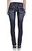 Angels Jeans Women's Triple Buttons Skinny Jean