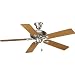 Progress Lighting P2521-81 52-Inch Signature 5-Blade Fan with 153 X 18 Reversible Motor, Antique Nickel