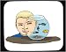 Mouse Pad with body, individuals, individual, fishbowl, humans, person, human, boy, persons, fish, people, watching Image