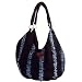 Alma de Anil Indigo Dyed Hobo Bag With Metal Rings