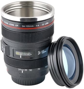 Lychee® EF 24-105mm Caniam DSLR Camera Lens Travel Coffee Mug / Cup / Thermos ,Ideal for shutterbug and Literature youth