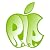 R.I.P. Steve Jobs Green Apple on an 11oz Ceramic Coffee Cup Mug