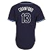 Carl Crawford #13 Rays Adult Alternate Navy Jersey