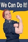 IMAGE OF Wallmonkeys Peel and Stick Wall Decals - Rosie the Riveter - 72