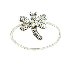 Toe Ring - T13 - Crystal Illusion - Dragonfly ~ Clear AB