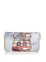 Y NOT ? Cartera (Azul Claro / Rojo)