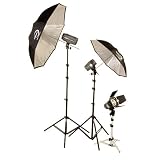 Photographer's Warehouse PG30ALK Advanced Lighting Kit (1- PG4001ML 150 w/s Monolight & 2- PG3001MLB 100 w/s Medalights)