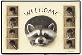 Raccoon Marjolein Bastein Wildlife Doormat Rug Mat Home Decor