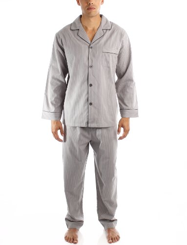 Noble Mount Men's Cotton Woven Pajama Sleepwear Set