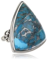 Barse "Reverie" Zinc Matrix Turquoise Ring