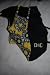 Dickens' Closet Garden Party Black Dog / Pet Blanket Coat REVERSIBLE Flower Fleece Lining XS