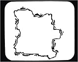 Decorated Mouse Pad with Angola, geographical, map