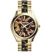 Michael Kors Watches Slim Runway Women's Watch (Gold and Horn)