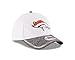 New Era NFL Denver Broncos 2016 Training Camp Team Color 39THIRTY Stretch Fit Cap, Medium/Large, White/Gray Heather