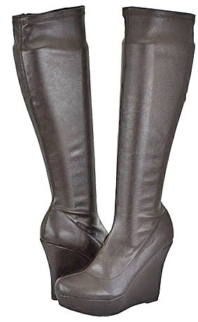 Bamboo Ceasar-47 Brown Women Knee Boots