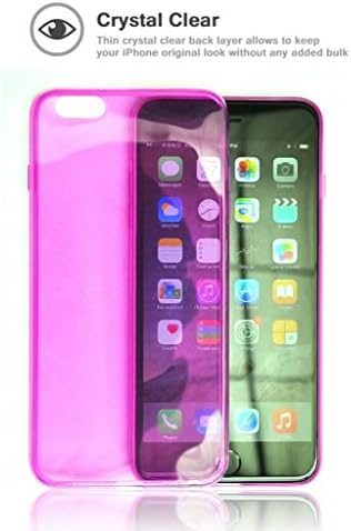 iPhone 6 Plus Protective Case, SFACE Slim Crystal Clear Flexible TPU Case for iPhone 6 Plus 5.5-inch, Shockproof Protection - Lavender Purple Color - 18 Months Warranty