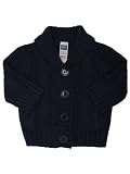 Shawl collar knitted cardigan Navy 6/9 MNTHS