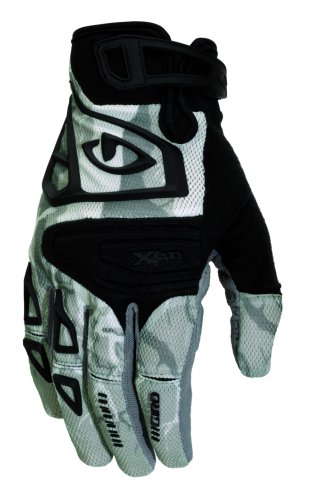 Giro Xen Full-Fingered MTB Cycling Glove (Grey/Tree Camo, Small)