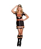 Dreamgirl Women's Smokin Hot Fire Fighter Zip-Front Dress
