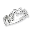 Sterling Silver Butterfly CZ Ring