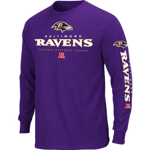 Baltimore Ravens Primary Receiver Long Sleeve T-Shirt Large