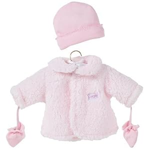 Pink Coat, fits 14 inch baby dolls by
