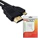 HQRP HDMI (Type A) to Micro HDMI (Type D) Cable / Cord compatible with Casio Exilim TRYX EX-TR100 Digital Camera plus LCD Screen Protector