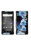 Motorola A955 Droid 2 Graphic Case - Blue Flower