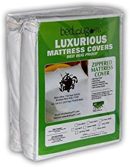 Extra Long Twin 10 Year Warranty Hygea Natural High End Luxury Premium Mattress Protector Cover Stretchable Hypoallergenic - Allergen &amp; Bedbug Proof, 100% Waterproof, Locking Zipper - Vinyl Free - Size 39" X 80" Fits Mattress 9"-15" Deep Pocket RestSafe , Wont Affect Your Mattress Comfort