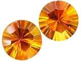 MIN 1.50CTW 6.5MM ROUND MADEIRA CITRINE SET OF 2 FROM BRAZIL