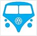 VW Bus Vanagon Sticker Decal Blue