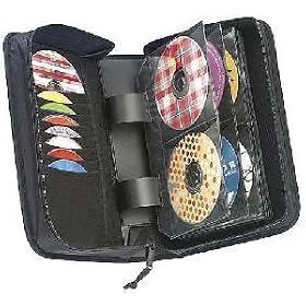 Click here to buy Case Logic CDW 92 - Wallet for CD DVD discs - 92 discs - nylon - black by Case Logic.