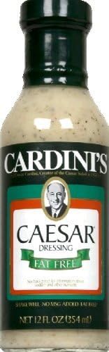 Cardini Dressing Caesar Fat Free 12.0 OZ (Pack of 3) by Cardini