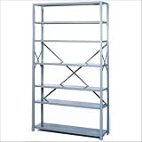 Lyon Workspace Products 8030 8000 Series Open Shelving - 7 Shelves: 84' H x 36' W x 12' D