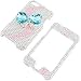 Rhinestones Shield Protector Case for Apple iPod touch (2nd gen.), 3D Bow Tie S-Shape Full Diamond (Blue/Pink)