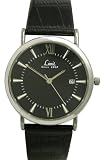 Limit 525101 Gents Silver Coloured Strap Watch with Black Date Dial