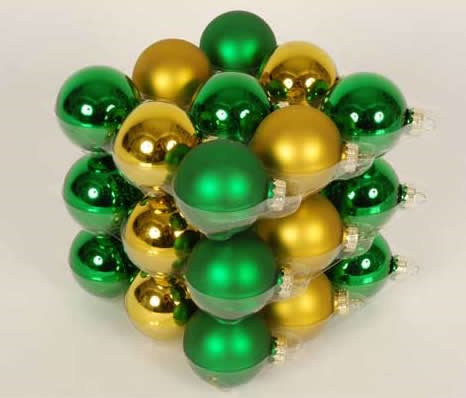 22 Glas Weihnachtskugeln Christbaumkugeln